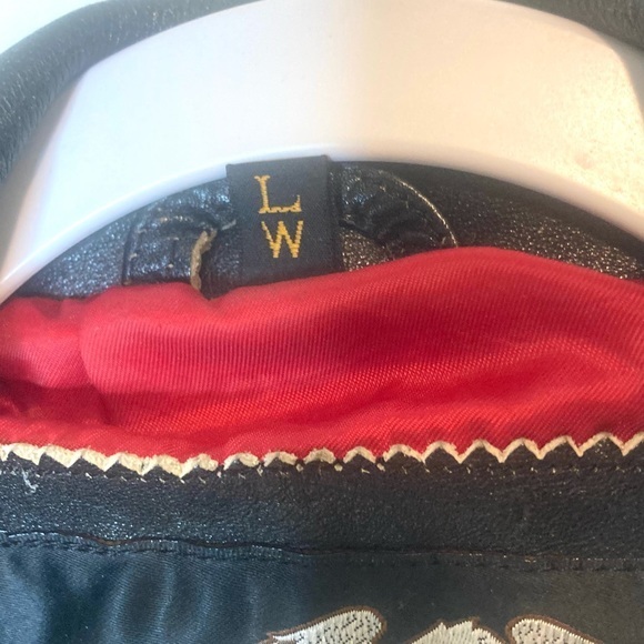 Harley Davison embroidered moto leather jacket women’s Large stunning rare - Picture 3 of 11